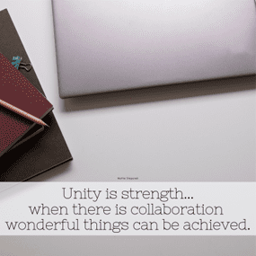 unity is strength motivational quote